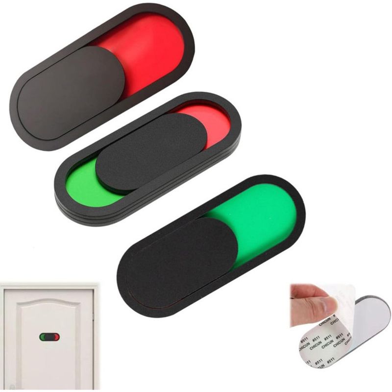 3-teiliges Set – „bitte Nicht Stören“-türschilder – Schiebe-sichtschutzanzeige – Zimmerbelegungsschilder – 10 X 4 Cm – Schwarz