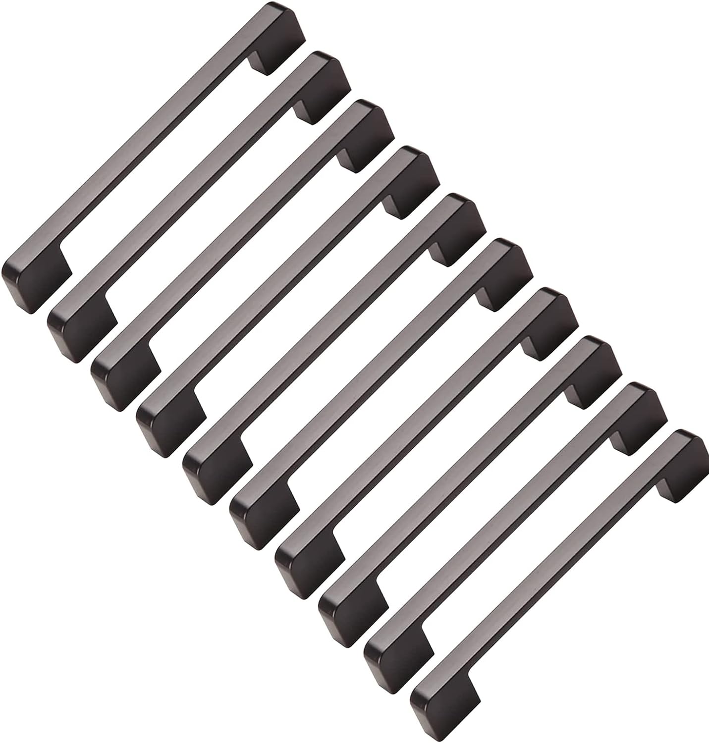 Schwarzer Schrankgriff, 224 Mm, 10er-pack – Küchentürgriff, Moderner Schrankgriff, 224 Mm Lochabstand, Design-schrankgriff