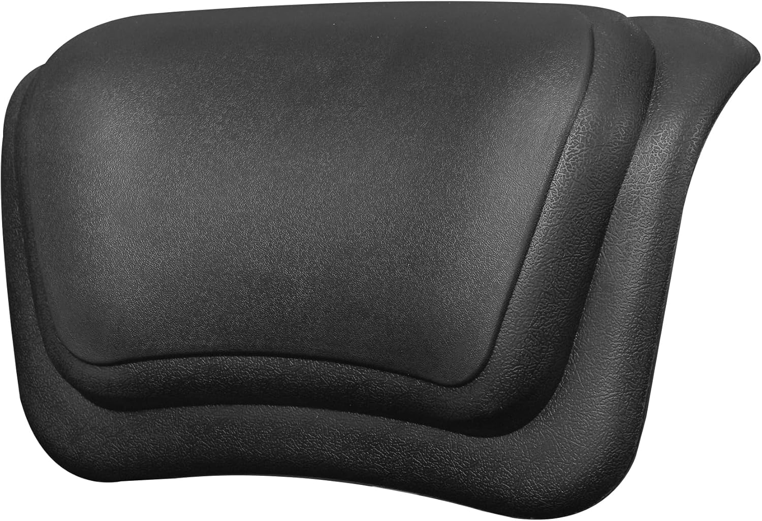 Rutschfeste Badematte Mit Saugnäpfen, Ergonomisches Und Abnehmbares Wasserdichtes Duschkissen, Schwarz.