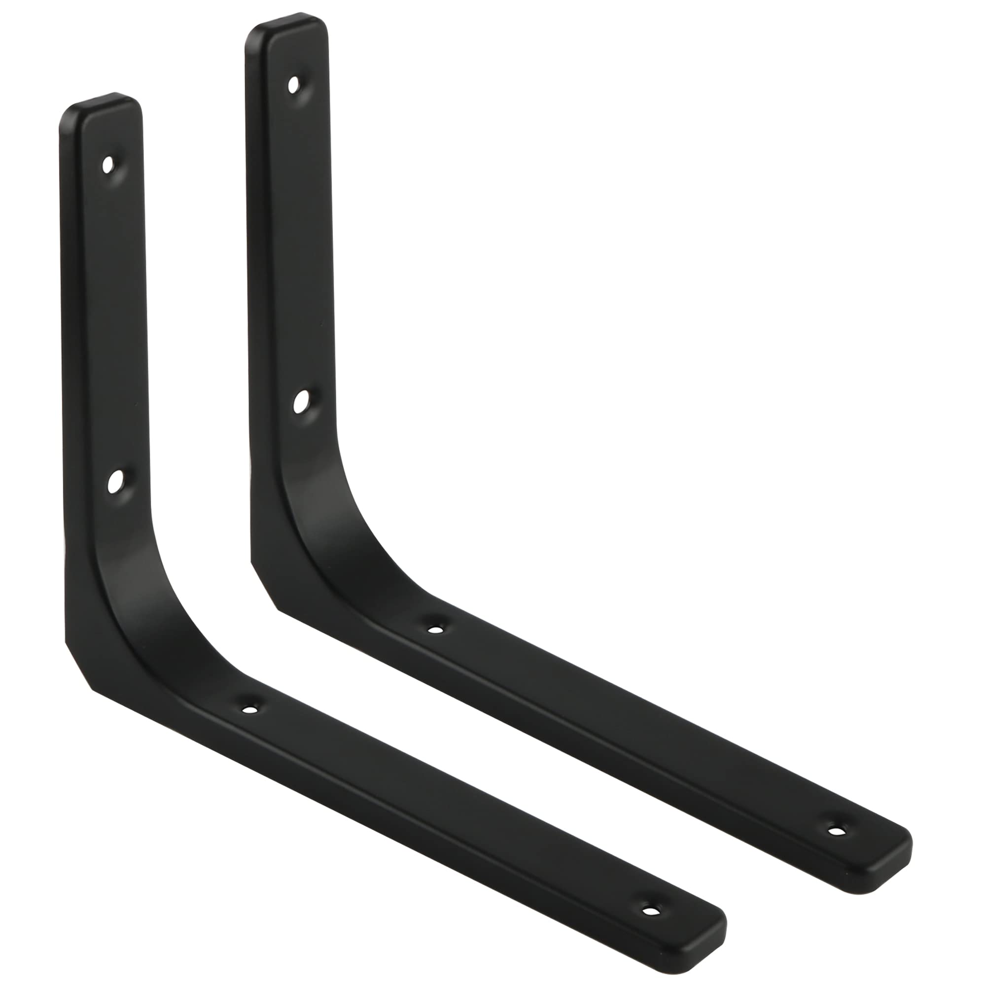 Metall-wandhalterung Für Wandregale, Robuste Stahlhalterung, Unsichtbarer Haken Für Büroschränke, 30 X 30 Cm, Schwarz, 2er-pack