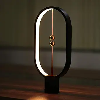 Kreative Led-schreibtischlampe 55 X 140 X 248 Mm, Schwarz, Magnetisches Nachtlicht, Kunststoff-nachtlicht Mit Magnet