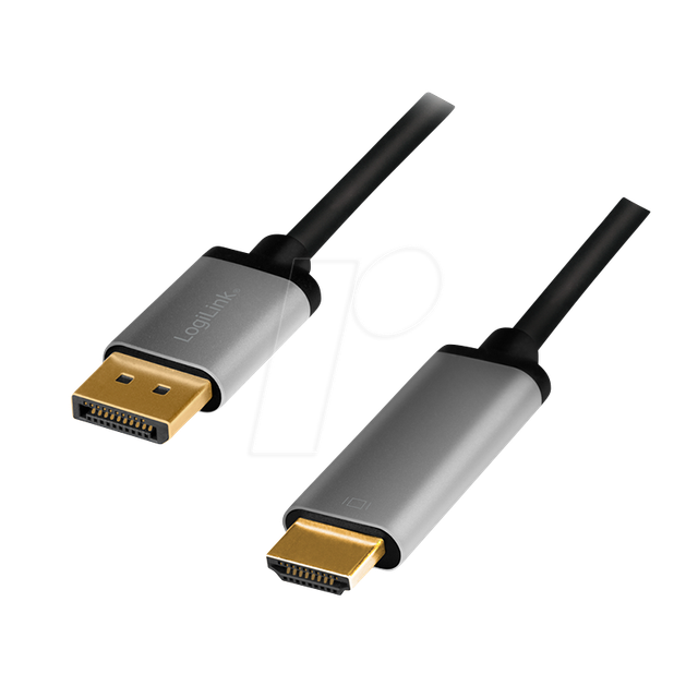 LOGILINK CDA0107 - DP 1.4 auf HDMI A Stecker, 4K@60 Hz, 2 m