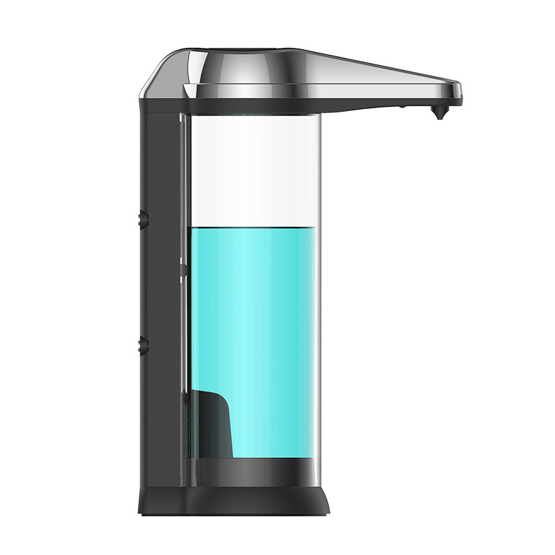 Automatischer, Wandmontierter Flüssigseifenspender, 500 Ml Nachfüllbar, Berührungsloser Sensor, Schwarz, Für Bad Und Küche.