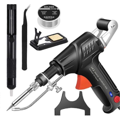 3-in-1-löt-, Schneid- Und Abisolierset – Schnelles Aufheizen, Komfortabler Griff, Ideal Für Anfänger Und Heimwerkerprojekte – Amerikanischer Stecker – Farbe: Schwarz