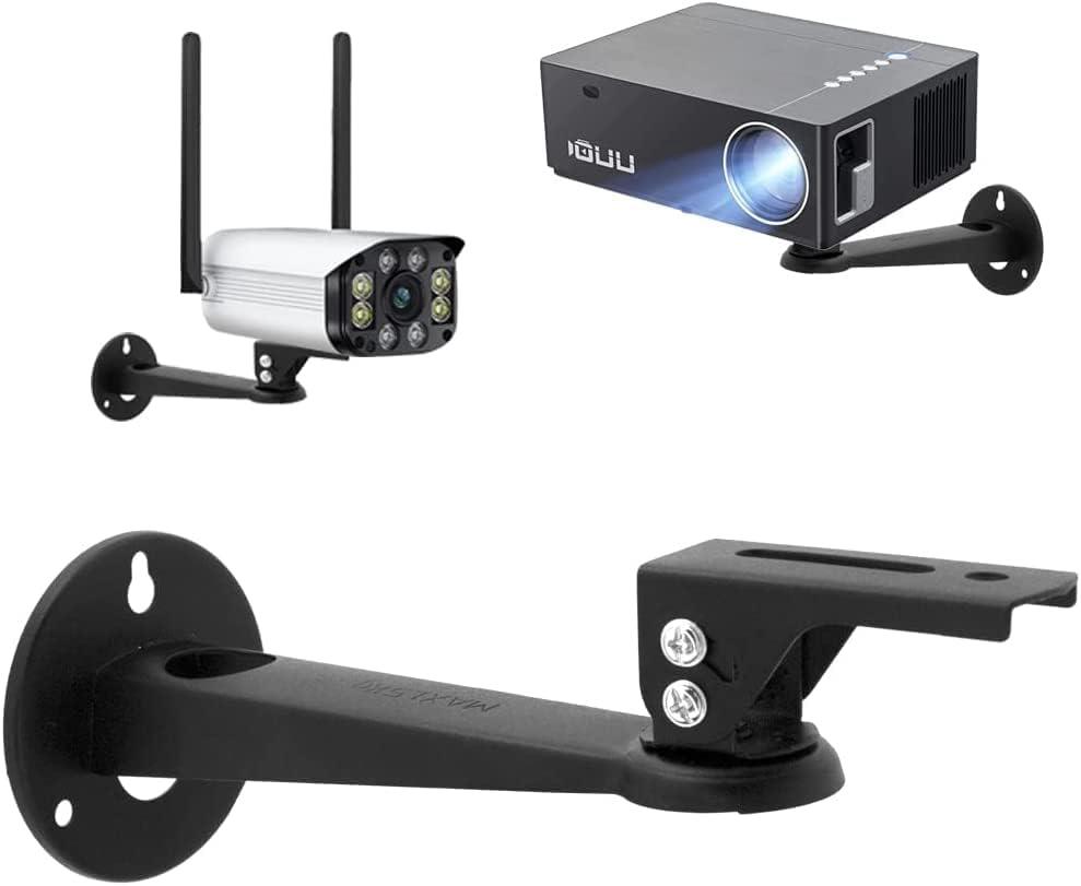 360° Drehbare Wandhalterung Für Überwachungskameras, Scheinwerfer, Webcams – Schwarze Metallhalterung Für Cctv-kameras, Scheinwerfer, Außenscheinwerfer, 360° Drehbar.