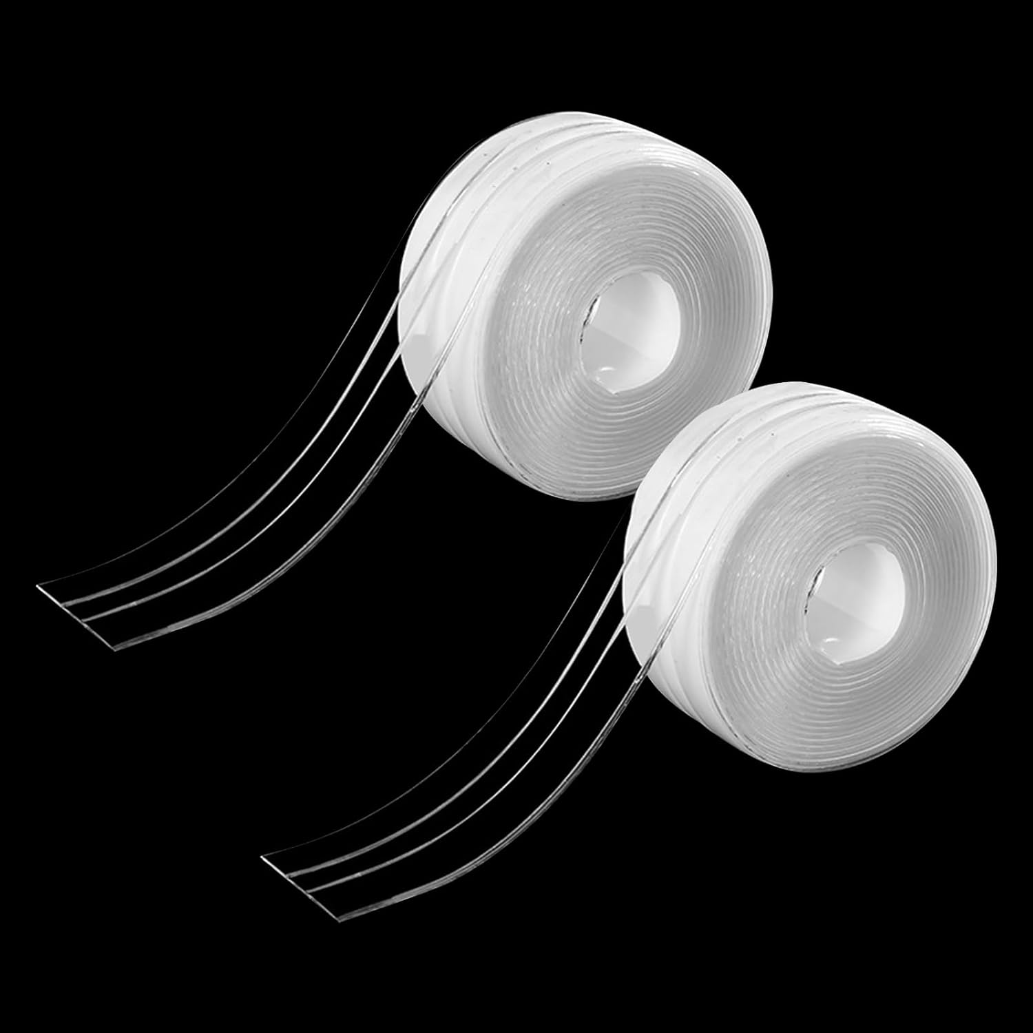 Joint D'Étanchéité Transparent Ineasicer (lot De 2), Ruban Adhésif Pvc Pour Baignoire, Salle De Bain, Douche, Cuisine, Anti-moisissure, Étanche.