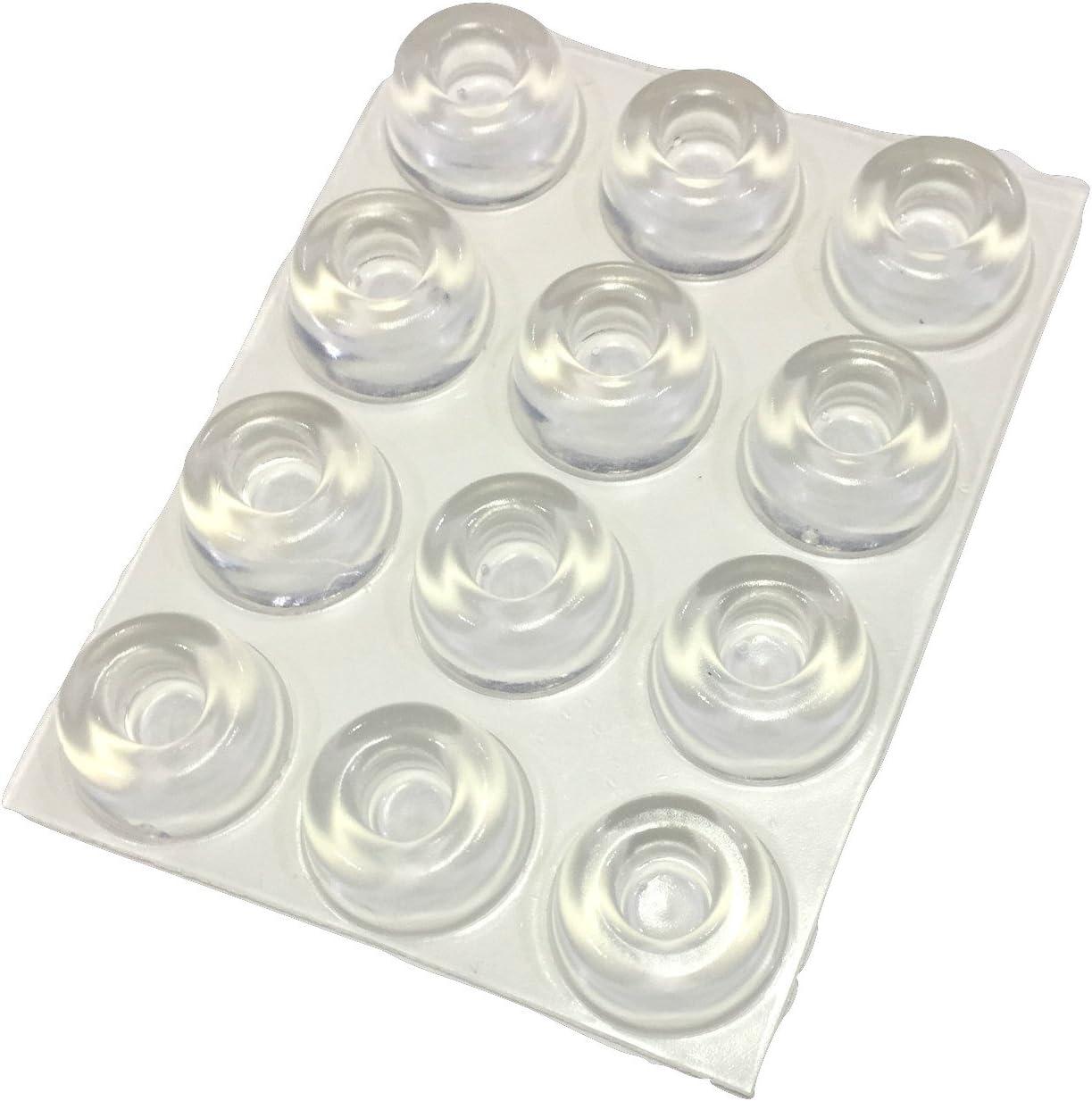 Lot De 108 Petits Butoirs Transparents Pour Poignées De Porte - Butées De Porte Auto-adhésives, Protections Murales, Pieds En Caoutchouc Pour Haut-parleurs, Appareils Électroniques, Meubles.