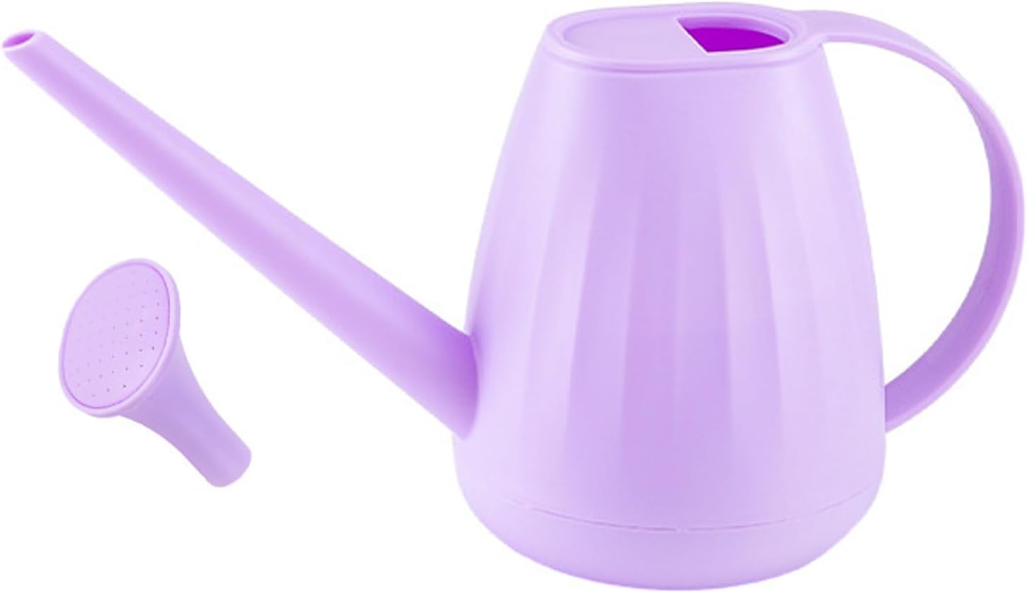 2-liter-gießkanne Für Zimmerpflanzen, Leichtes Gartengerät, Langer Ausguss, Präzises Gießen, Für Garten Und Innenräume, Lila Farbe.
