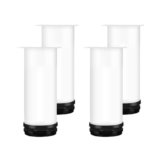 (blanc) Pieds De Meubles Réglables De 20 Cm, 4 Pieds De Table Réglables En Hauteur, Pieds De Meubles En Métal Avec Vis (sku Produit : 95503952 Sku Offre : Lehua25.3.31-22)