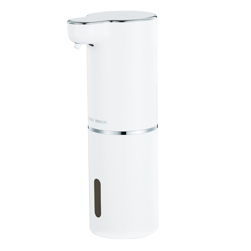 Distributeur De Savon Moussant À Détection Automatique, Rechargeable Par Usb, Blanc