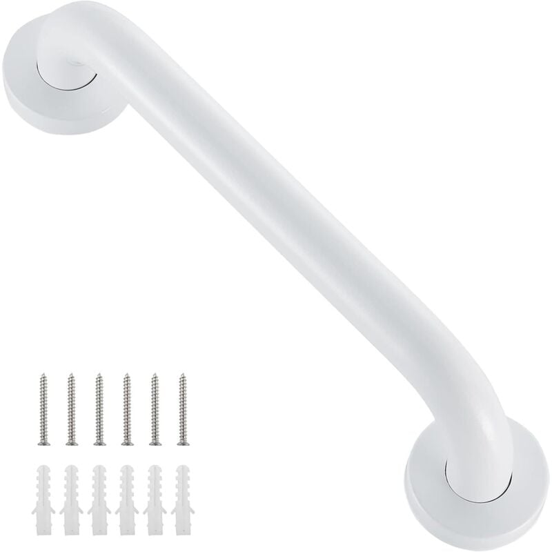 Barre D'Appui Douche Et Wc 500mm Blanc - Poignée De Sécurité,soutien Pour Toilette,maintien Handicapé