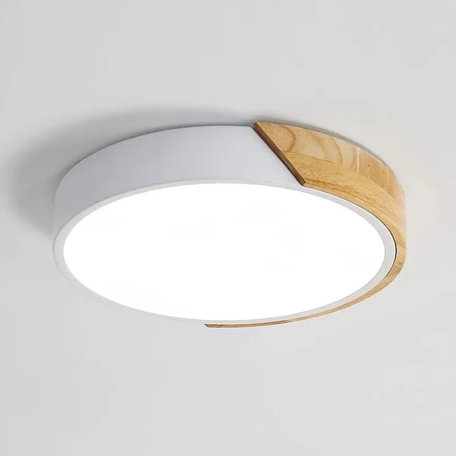 Plafonnier Led Rond 24w, Plafonnier D'Éclairage Intérieur 6000k Blanc Froid, Ø30cm, Adapté Pour Chambre, Cuisine, Salon