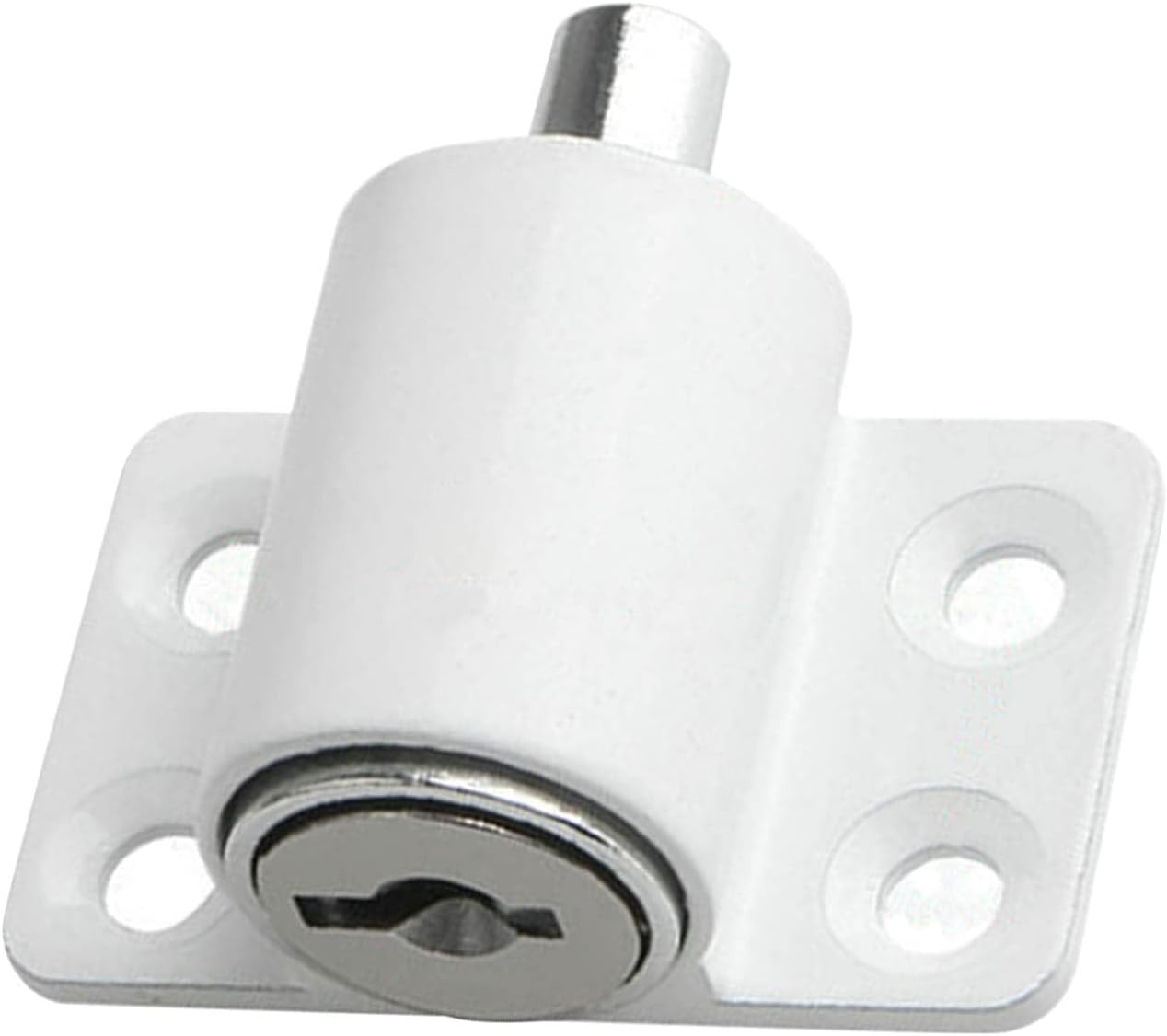Lot De 4 Serrures De Fenêtre En Alliage D'Aluminium, Blanches, Pour Portes Et Fenêtres, Prix À L'Unité (avec Vis Autotaraudeuses En Acier Inoxydable)