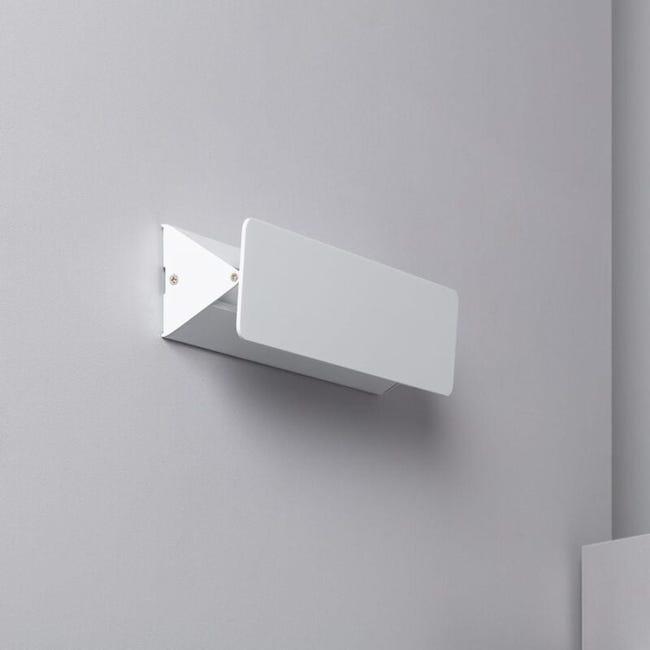 Applique Murale Led Blanche En Aluminium 10 W, Blanc Chaud 3 000 K