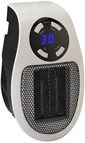 Pluggy 500w Tragbarer Keramikheizlüfter, Weißer Elektrischer Heizlüfter Mit Led-anzeige, Leise Mobile Heizung Für Den Innenbereich