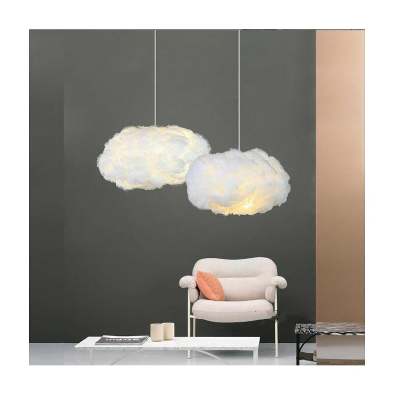 Weiße Wolken-hängeleuchte, Kreative Wolkenlampe Für Teestuben, Bekleidungsgeschäfte, Mutter-kind-läden, Kinderparadiese, Deckenleuchte Im Flurstil, 30 X 20 Cm