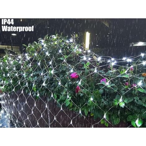 Lichterkette Mit 320 Leds, 3 M X 3 M, 8 Modi, Wasserdicht, Dimmbar, Für Schlafzimmer, Hochzeiten, Partys Und Gartendekoration, Weiß