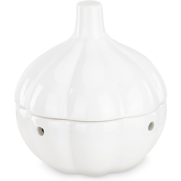 Keramik-vorratsglas Für Knoblauchzehen, Weiß, Ideal Für Die Küchenarbeitsplatte, Gewürzbehälter, Elegantes Küchenaccessoire