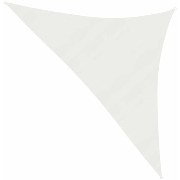 Skuggsail Dreieckiges Sonnensegel 160 G/m², Weiß, 3x3x4,2 M, Uv-beständiges Hdpe-gewebe, Robuste Gartenmarkise.