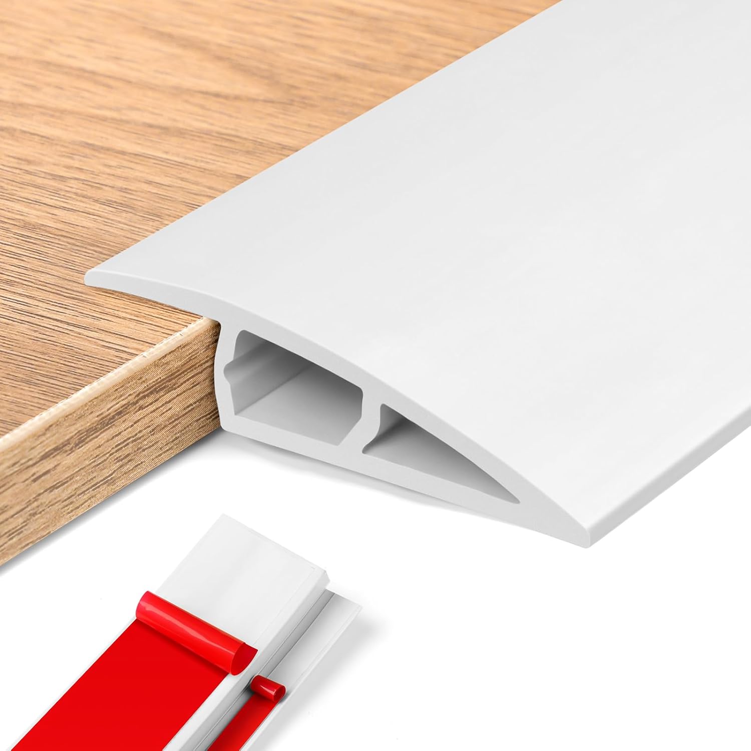 Barre De Seuil Adhesive Pvc, Seuil De Porte, Profilés De Réglage En Hauteur En Vinyle,rattrapage Niveau Pour Hauteur Du Seuil, Rampe De Seuil Bandes (blanc, 510mm(h),1m(l))