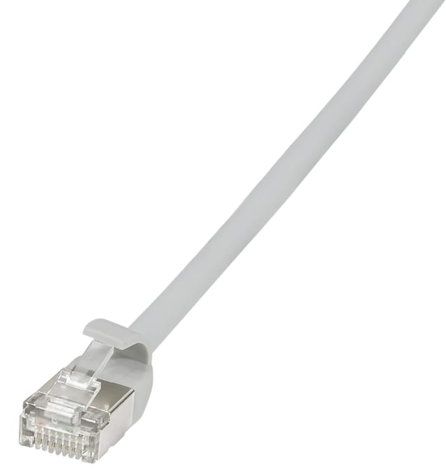LOGILINK CQ9012S - Patchkabel, Cat.6a, U/FTP, grau, 0,3 m