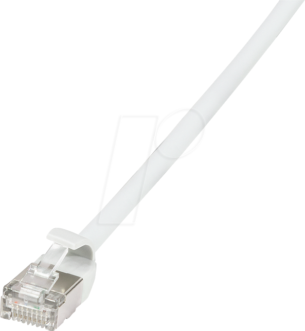 LOGILINK CQ9021S - Patchkabel, Cat.6a, U/FTP, weiß, 0,5 m