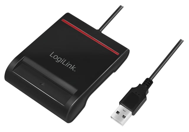 LOGILINK CR0047 - USB 2.0 Smart-ID-Kartenleser, schwarz