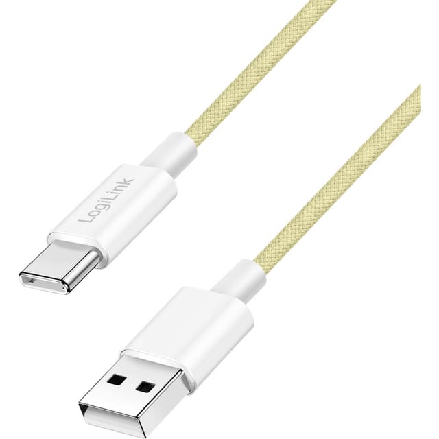 LOGILINK CU0334 - Sync- & Ladekabel, USB-C -> A, 60 W, gelb, 1,5 m