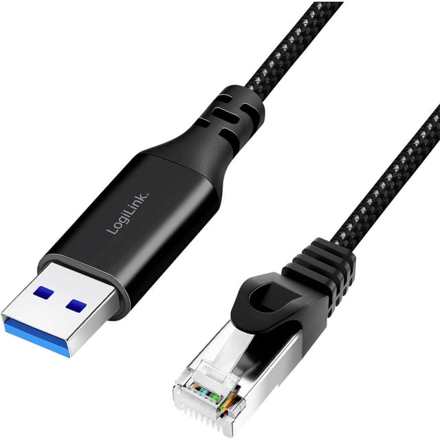 LOGILINK CU0407 - Netzwerkadapter, Kabel, USB 3.0 Typ-A, Gigabit Ethernet, 15 m