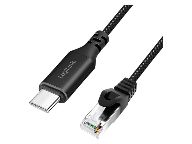 LOGILINK CU0410 - Netzwerkadapter, Kabel, USB 3.2 Typ-C, Gigabit Ethernet, 1 m