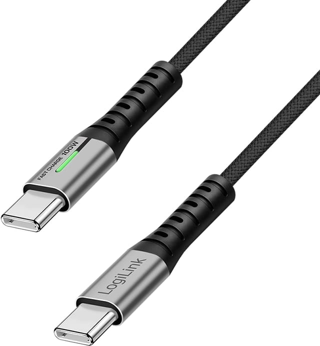 LOGILINK CU0425 - Sync- & Ladekabel, USB-C -> C, 3,0 m, schwarz
