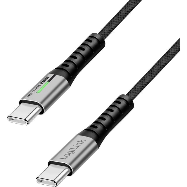 LOGILINK CU0441 - Sync- & Ladekabel, USB-C -> C, 0,5 m, schwarz