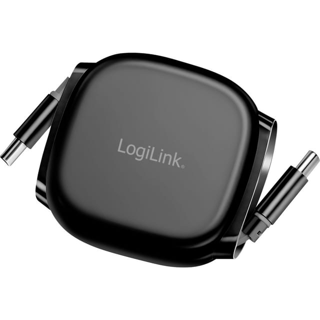 LOGILINK CU0500 - USB-C Stecker auf USB-C Stecker, ausziehbar,