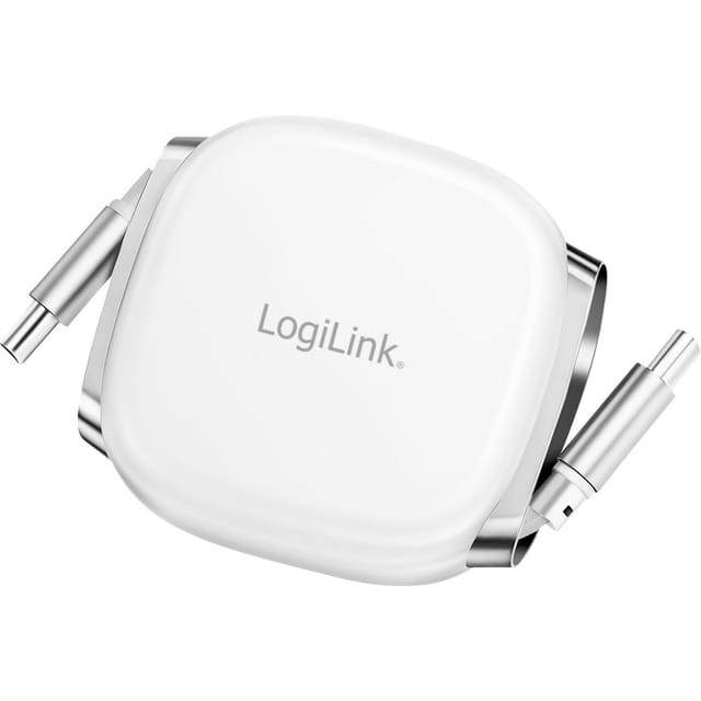 LOGILINK CU0501 - USB-C Stecker auf USB-C Stecker, ausziehbar,