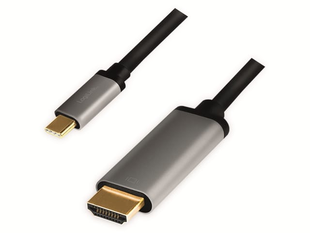 LOGILINK CUA0101 - Adapterkabel USB Type-C > HDMI, 4K@60 Hz, 1,8 m