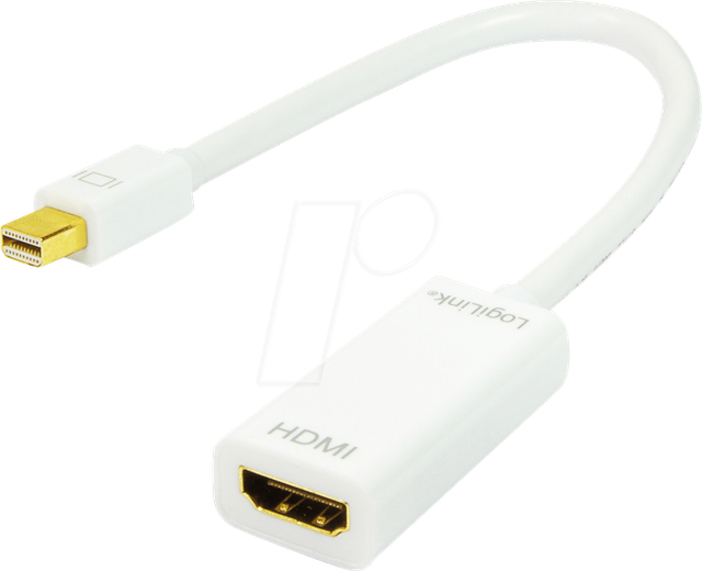LOGILINK CV0036A - DisplayPort Adapter, Mini DP Stecker auf HDMI Buchse