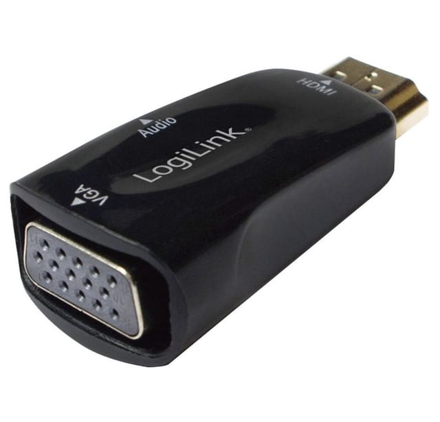 LOGILINK CV0107 - HDMI Adapter, HDMI Stecker auf VGA Buchse