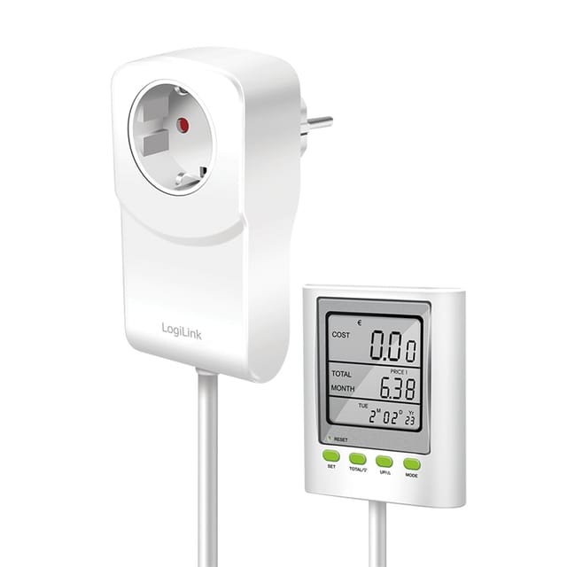 LOGILINK EM0006 - Energiekostenmessgerät, digital, CO2-Emissionsberechnung