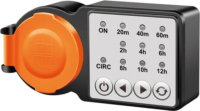 LOGILINK ET0015 - Zeitschaltuhr Outdoor, Timer, LED, IP44, 3600 W, schwarz / orang