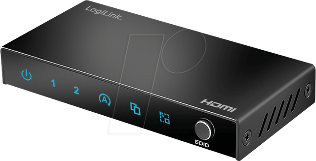 LOGILINK HD0066 - 2-Port HDMI Splitter, 4K@60Hz