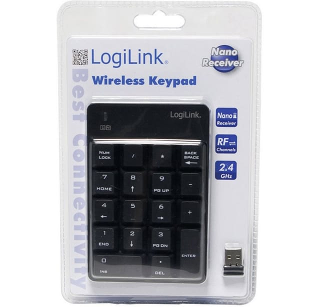 LOGILINK ID0120 - Nummerblock, Funk, schwarz