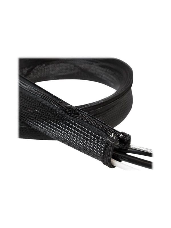 LOGILINK KAB0046 - Kunststoff Kabel Sleve, schwarz, AD 30 mm, 1m