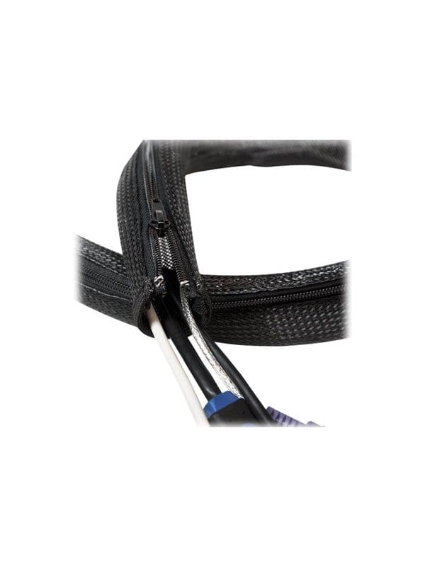 LOGILINK KAB0049 - Kunststoff Kabel Sleve, schwarz, Ø35 mm, 2m