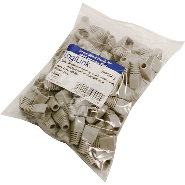 LOGILINK MP0005 - Modulare Knickschutzhülle 100 Stk. grau