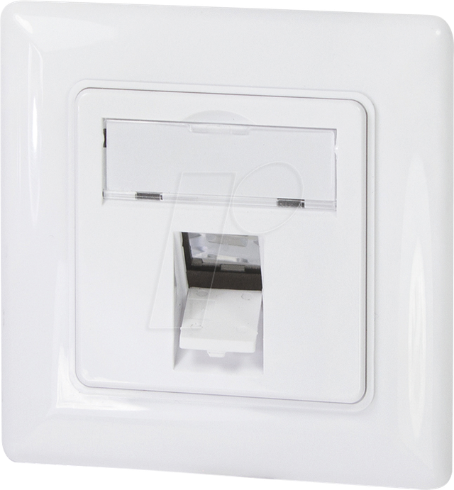 LOGILINK NK4053 - Unterputzdose für 1 Keystone-Modul, designkompatibel, reinweiß