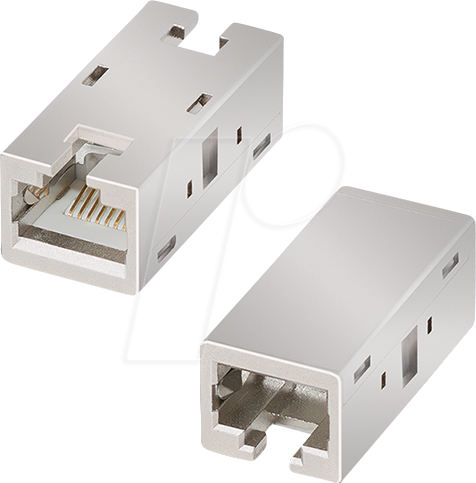 LOGILINK NP0067 - Keystone RJ45 Buchse > Buchse Cat.6a STP