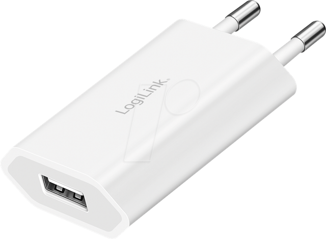 LOGILINK PA0093C - USB-Ladegerät, 5 W, 5 V, 1 A, 1x USB-A, weiß