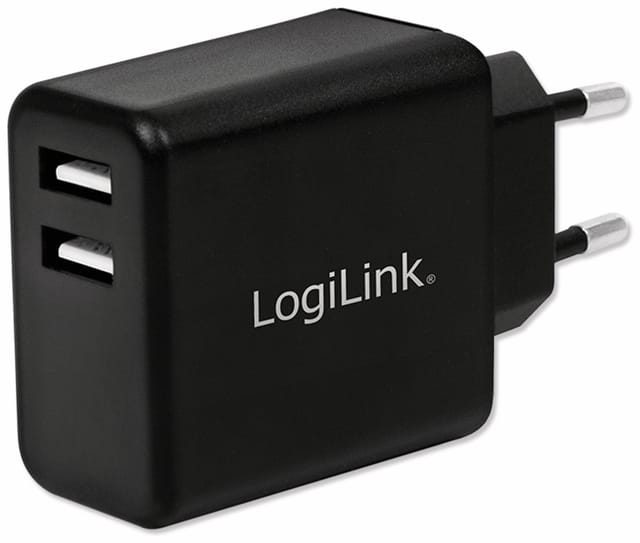 LOGILINK PA0210 - USB-Ladegerät 5 V, 2,4 A, schwarz