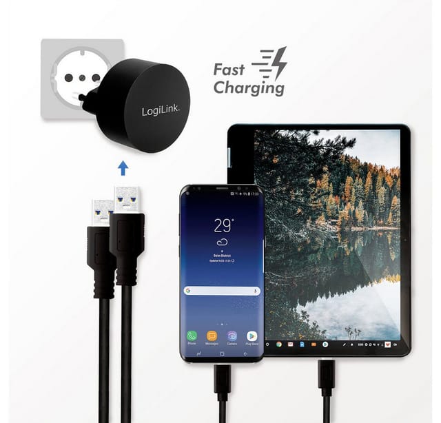 LOGILINK PA0218 - USB-Ladegerät 5 V, 2,1 A