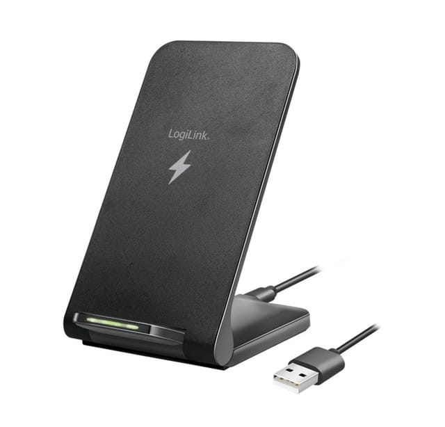 LOGILINK PA0315 - Wireless-Ladegerät, 15 W, faltbar, schwarz
